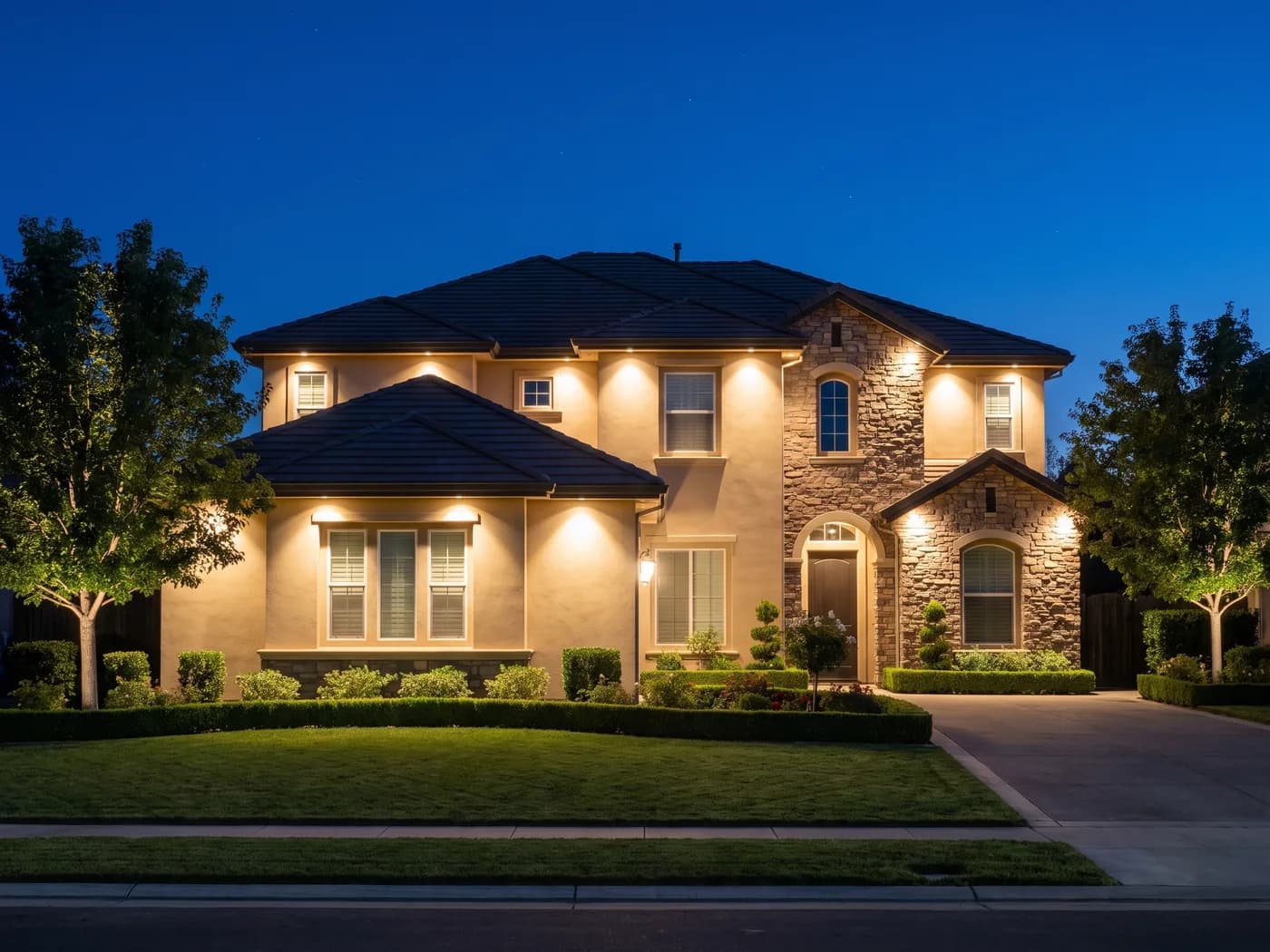 The same home lit for Every Day
